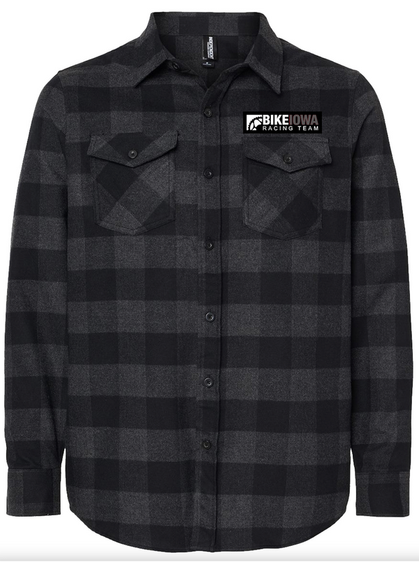 BikeIowa Race - Mid Weight Flannel - Black