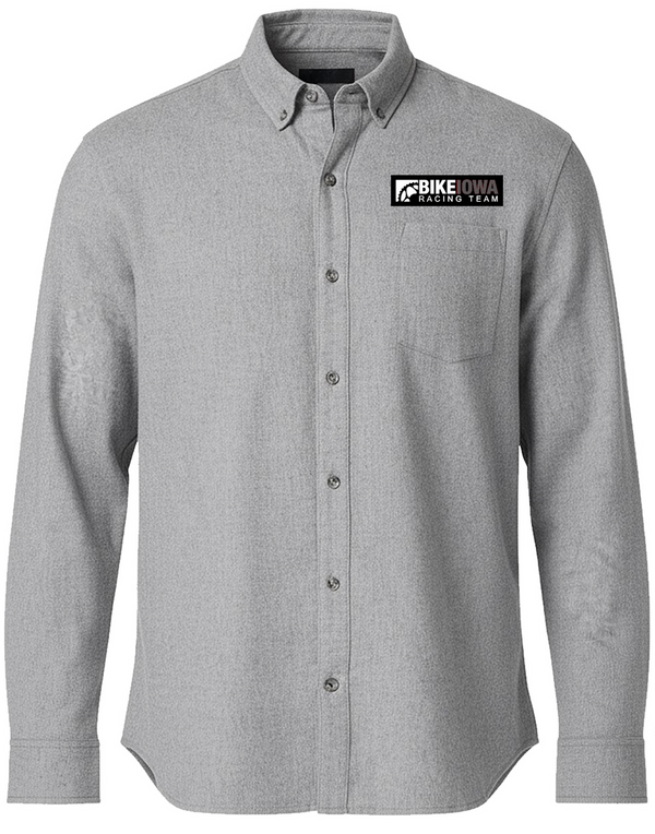 BikeIowa Race - Lite Weight Flannel - Grey